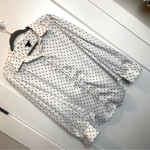 Ann Taylor L - long sleeve satin blouse